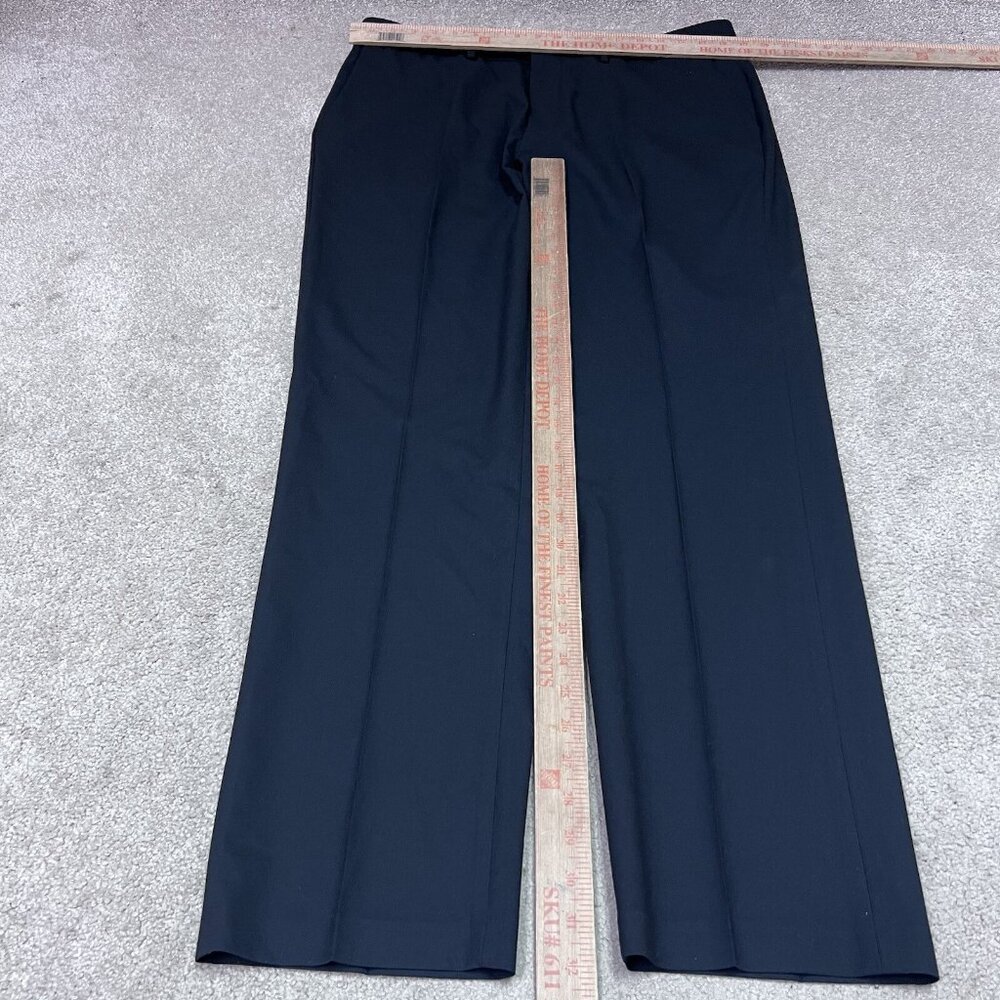 J.M Haggar Pants Slim Fit Black Men’s Size 38x32 - Picture 2 of 12